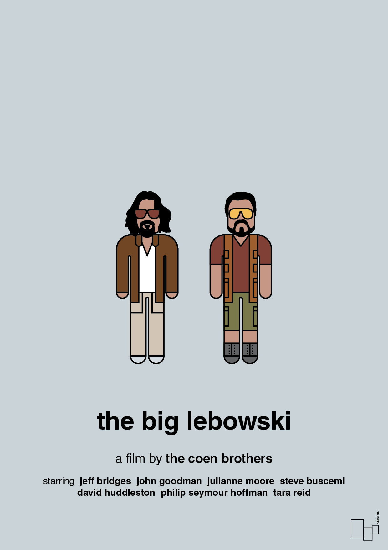 plakat: the big lebowski - light drizzle-FIlm-A1two3