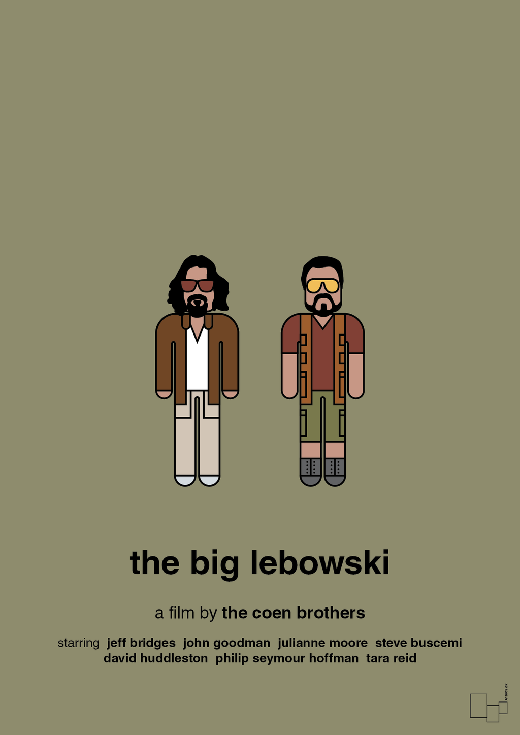 plakat: the big lebowski - misty forrest-FIlm-A1two3