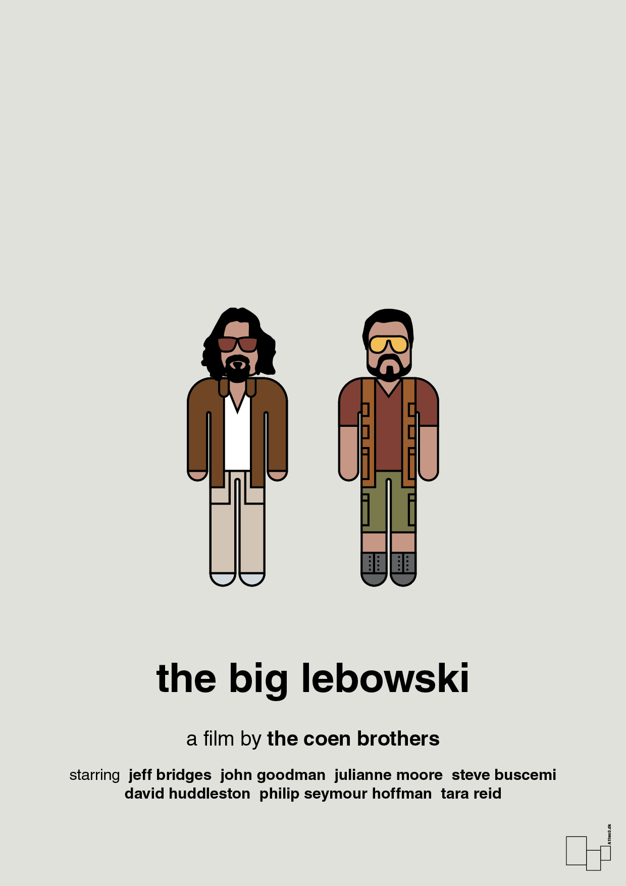 plakat: the big lebowski - painters white-FIlm-A1two3