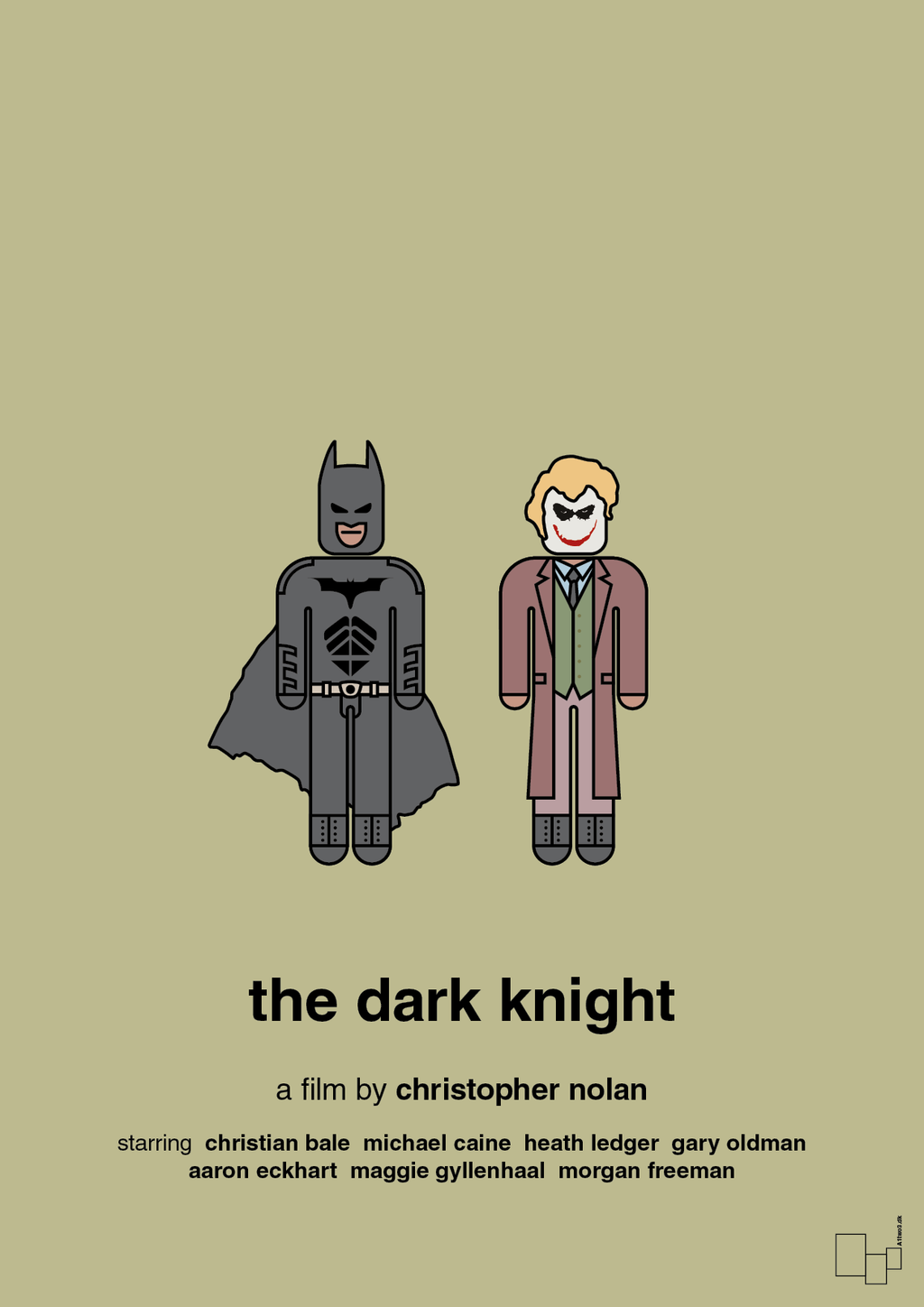 plakat: batman - the dark knight - back to nature-FIlm-A1two3