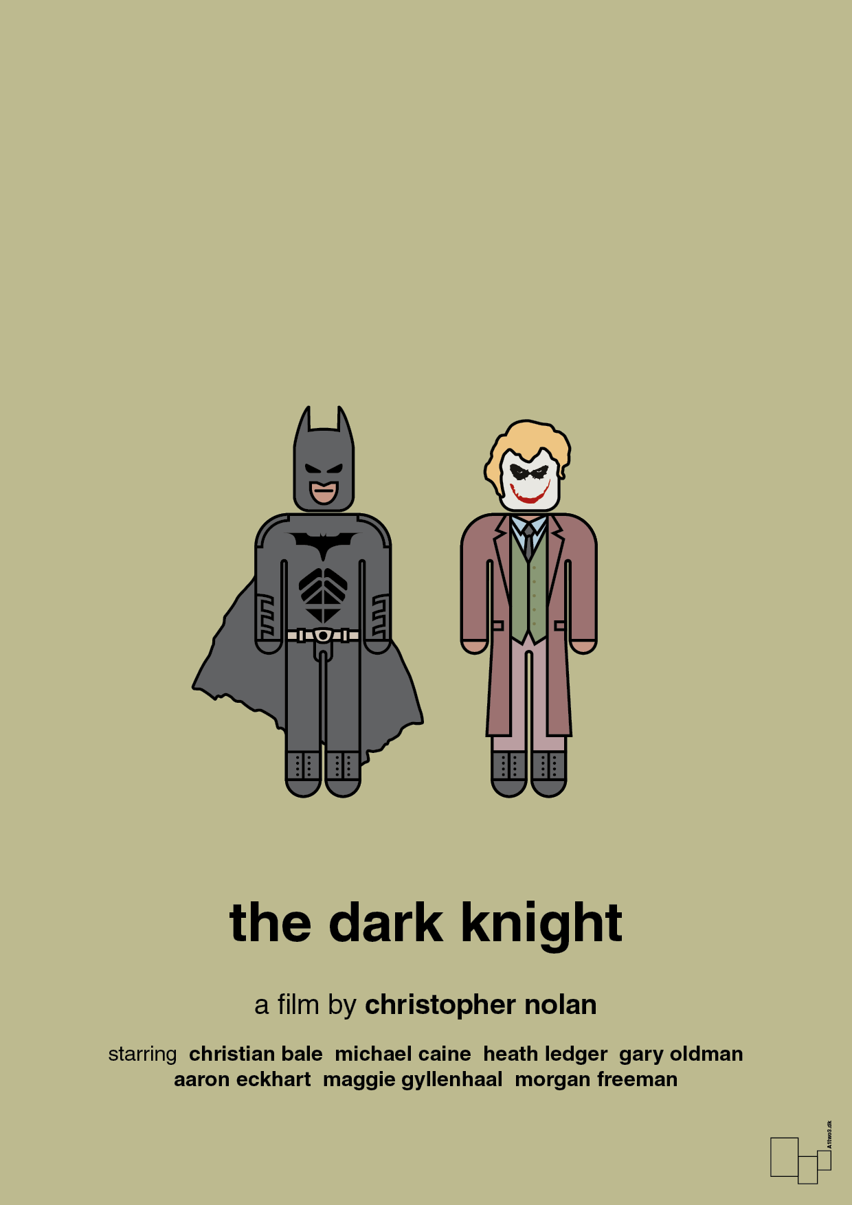 plakat: batman - the dark knight - back to nature-FIlm-A1two3