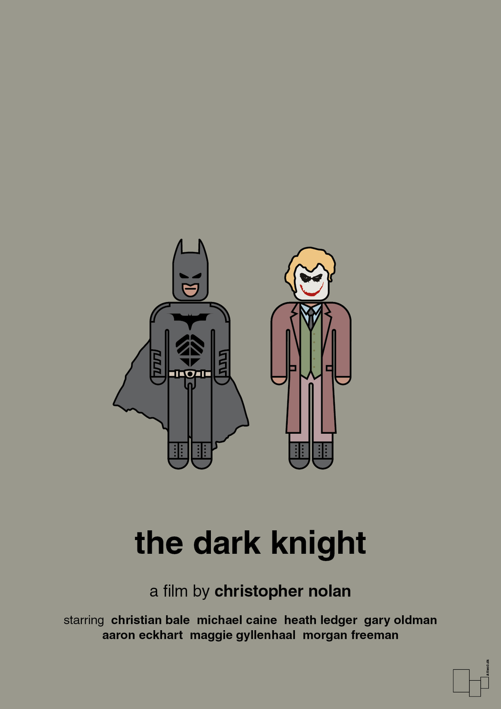 plakat: batman - the dark knight - battleship gray-FIlm-A1two3