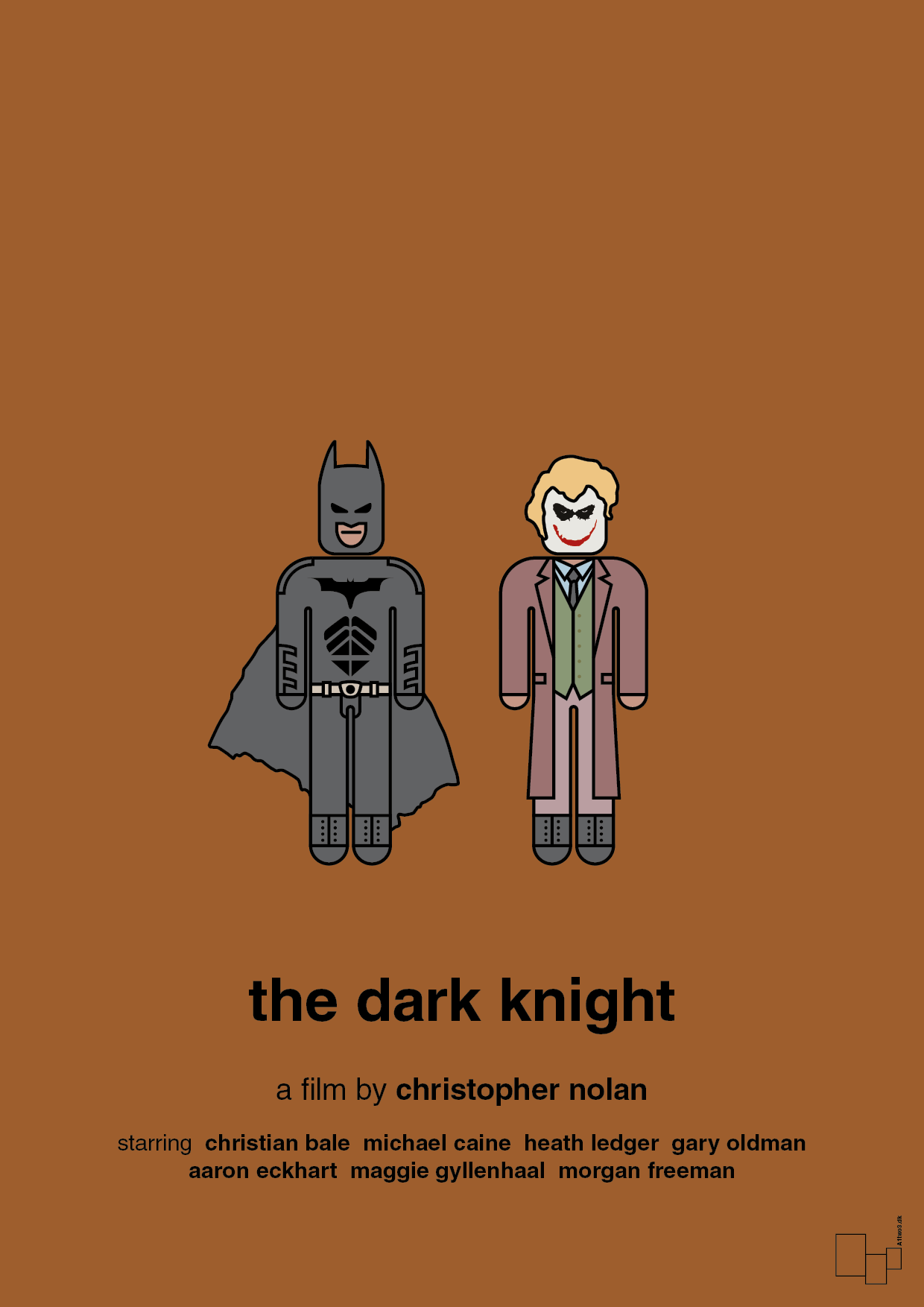 plakat: batman - the dark knight - cognac-FIlm-A1two3