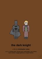 plakat: batman - the dark knight - dark brown-FIlm-A1two3