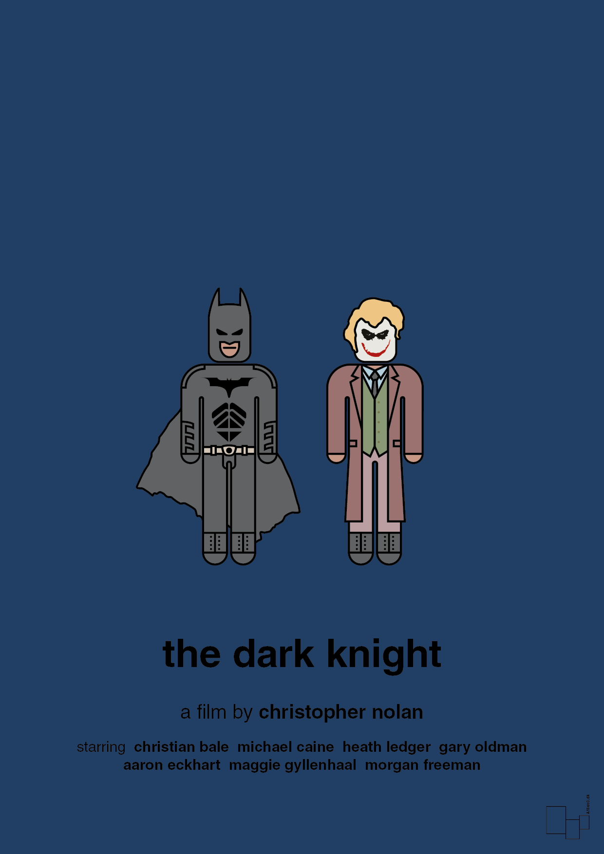 plakat: batman - the dark knight - lapis blue-FIlm-A1two3
