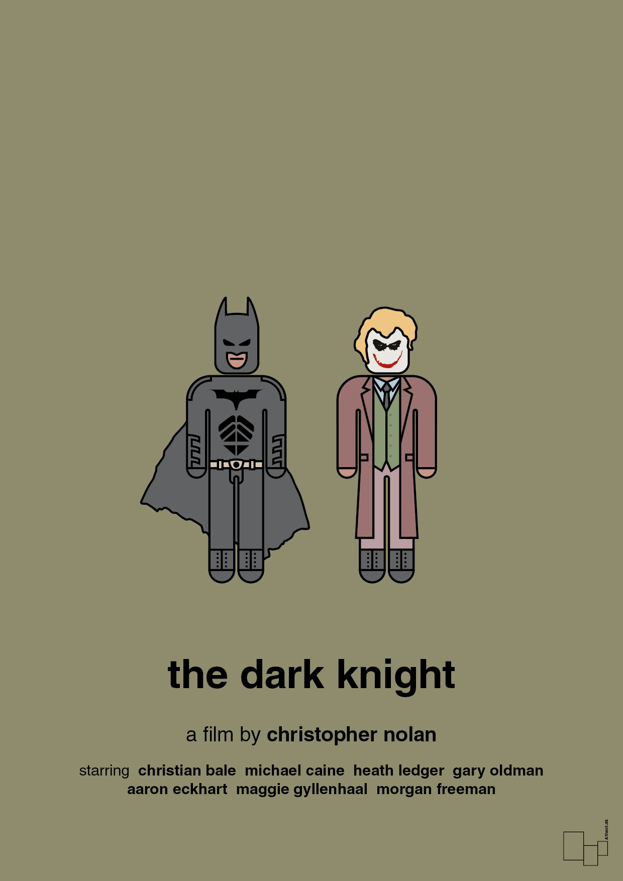 plakat: batman - the dark knight - misty forrest-FIlm-A1two3