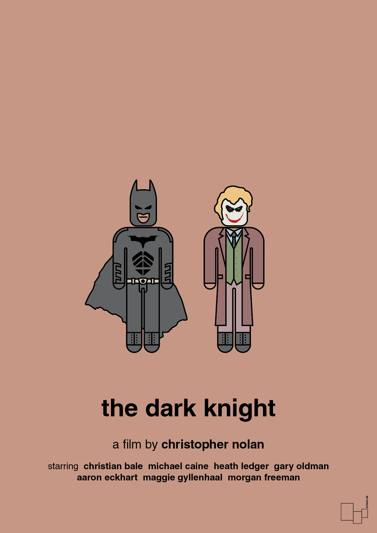 plakat: batman - the dark knight - powder-FIlm-A1two3