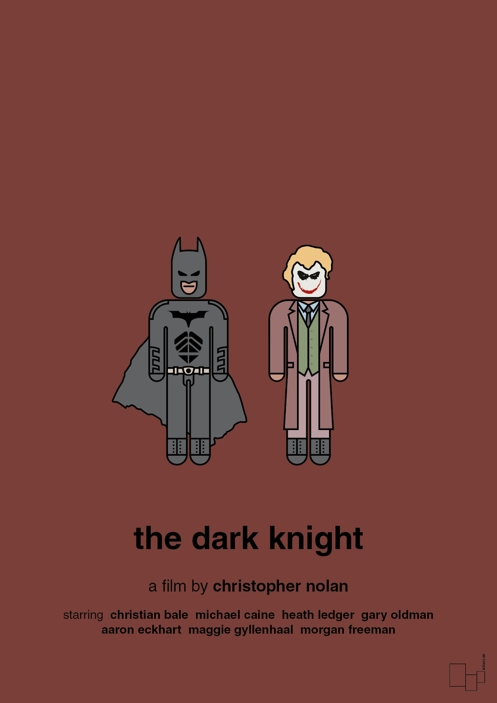 plakat: batman - the dark knight - red pepper-FIlm-A1two3