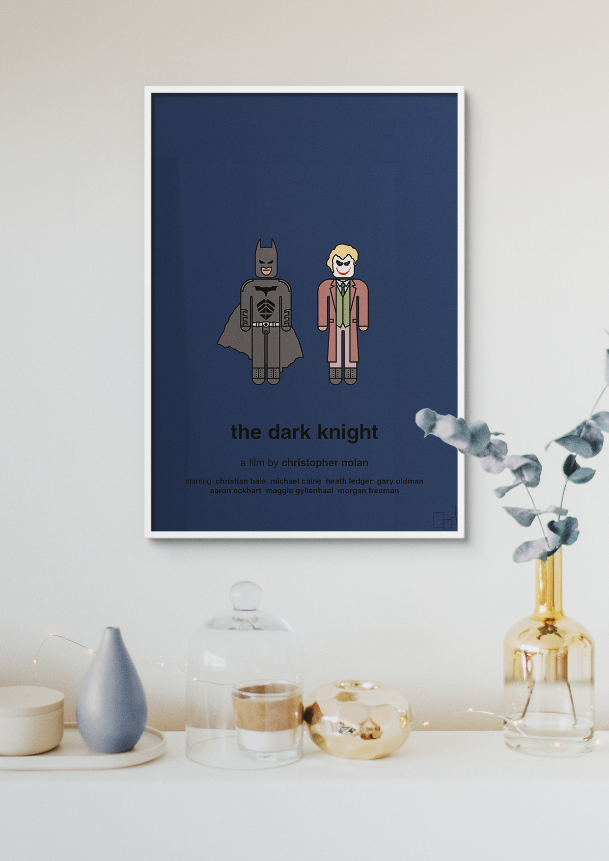 plakat: batman - the dark knight - painters white-FIlm-A1two3