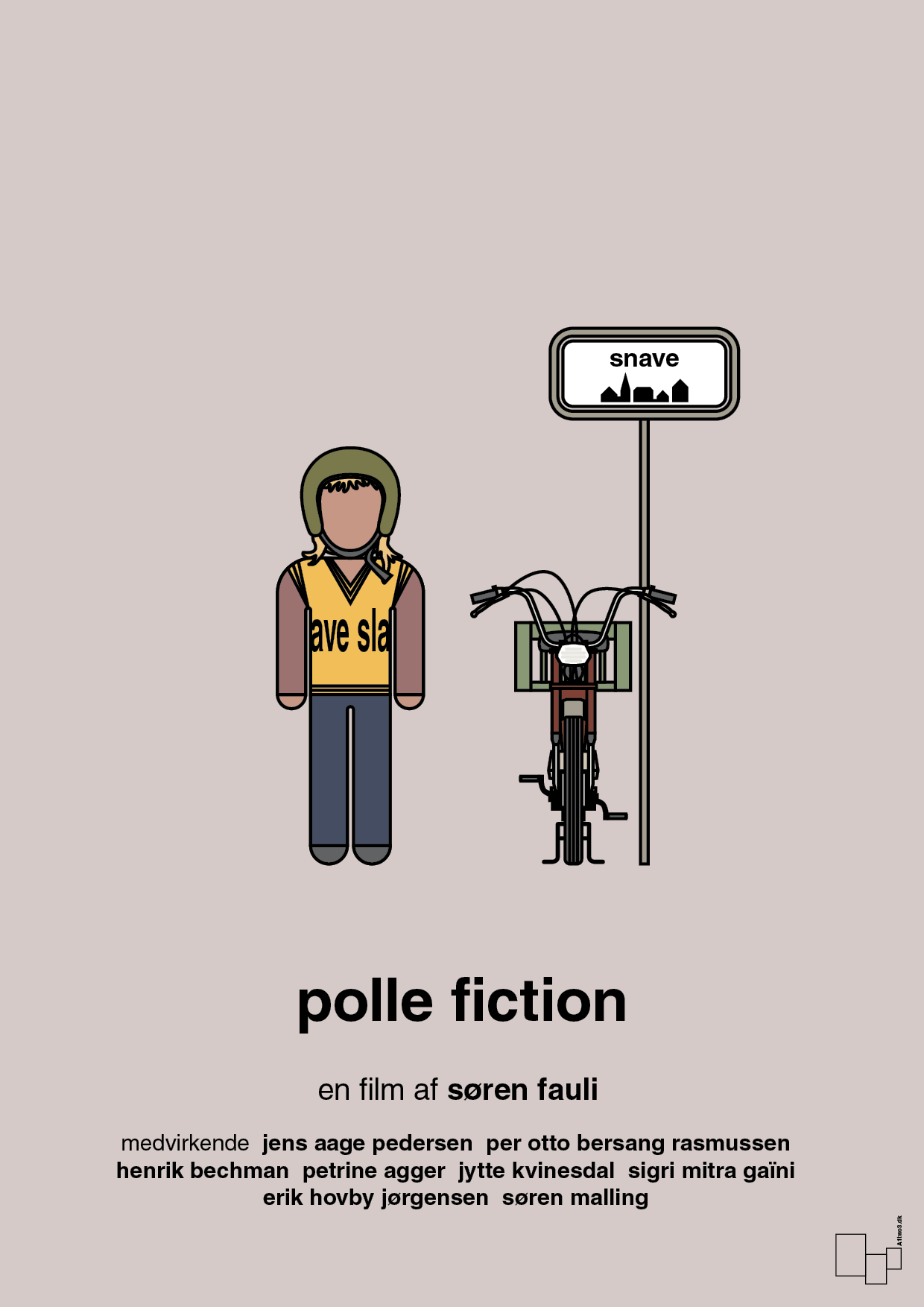 plakat: polle fiction - broken beige-FIlm-A1two3