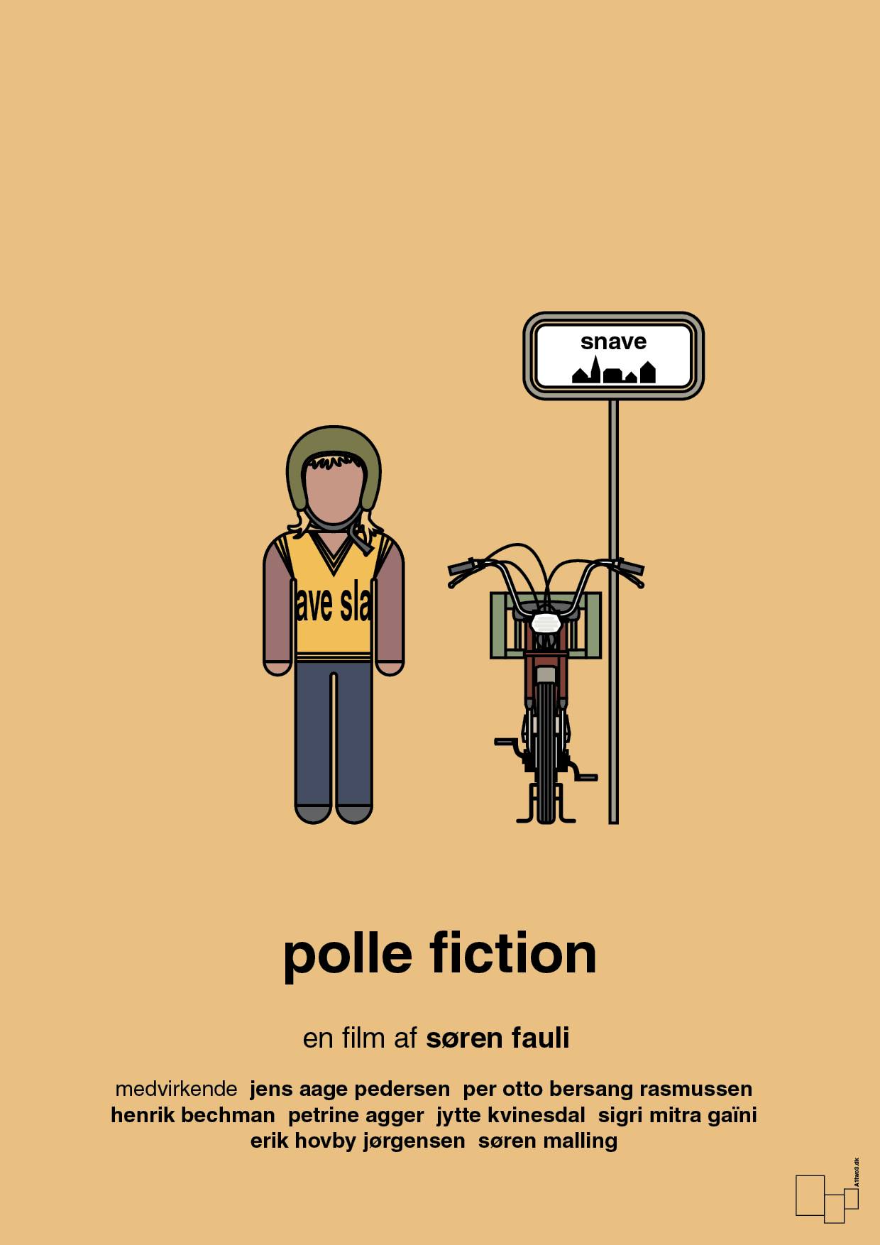 plakat: polle fiction - charismatic-FIlm-A1two3