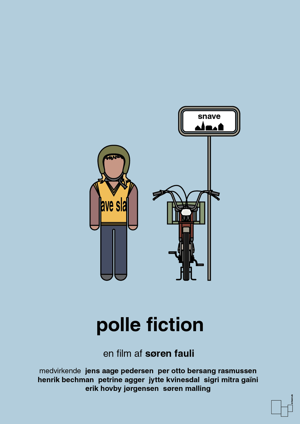 plakat: polle fiction - heavenly blue-FIlm-A1two3