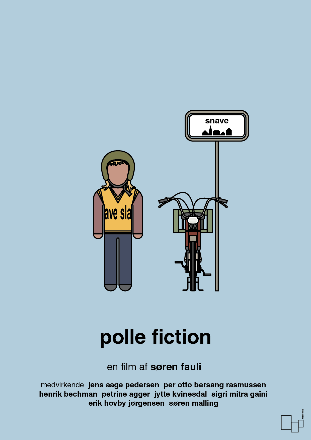 plakat: polle fiction - heavenly blue-FIlm-A1two3