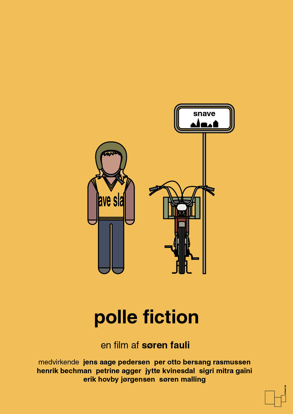 plakat: polle fiction - honeycomb-FIlm-A1two3