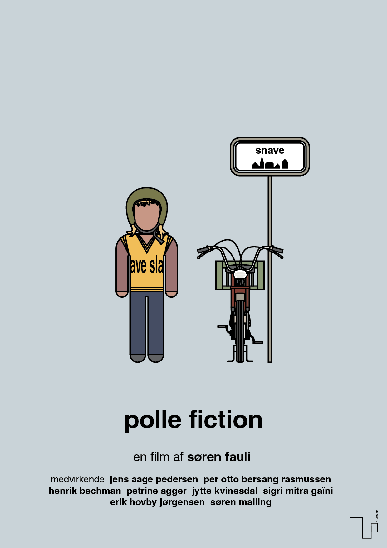 plakat: polle fiction - light drizzle-FIlm-A1two3