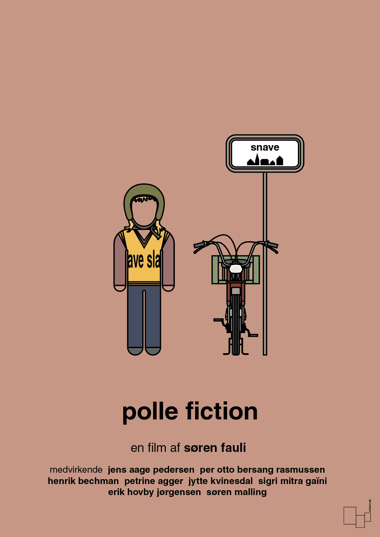 plakat: polle fiction - powder-FIlm-A1two3