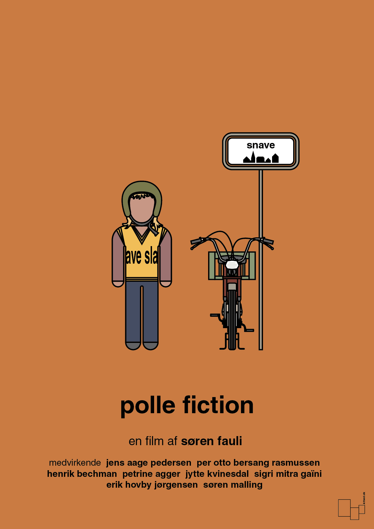 plakat: polle fiction - rumba orange-FIlm-A1two3