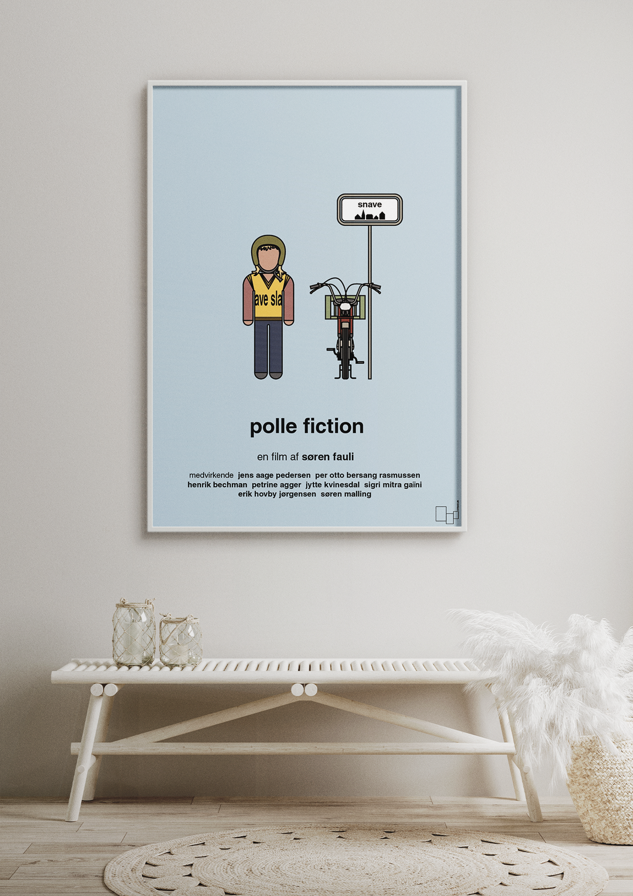 plakat: polle fiction - graphic charcoal-FIlm-A1two3