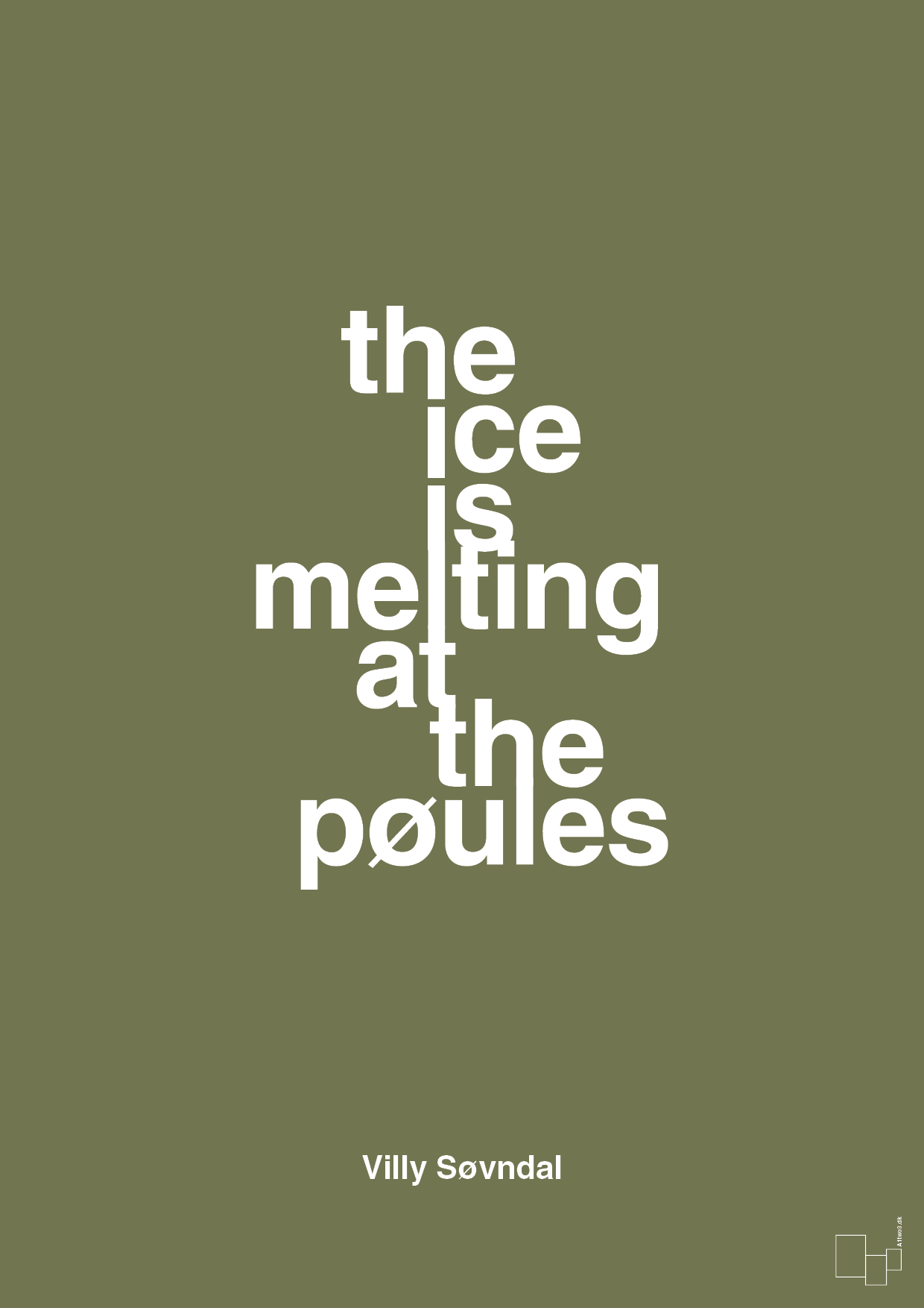 the ice is melting at the pøules - Plakat med Citater i Secret Meadow