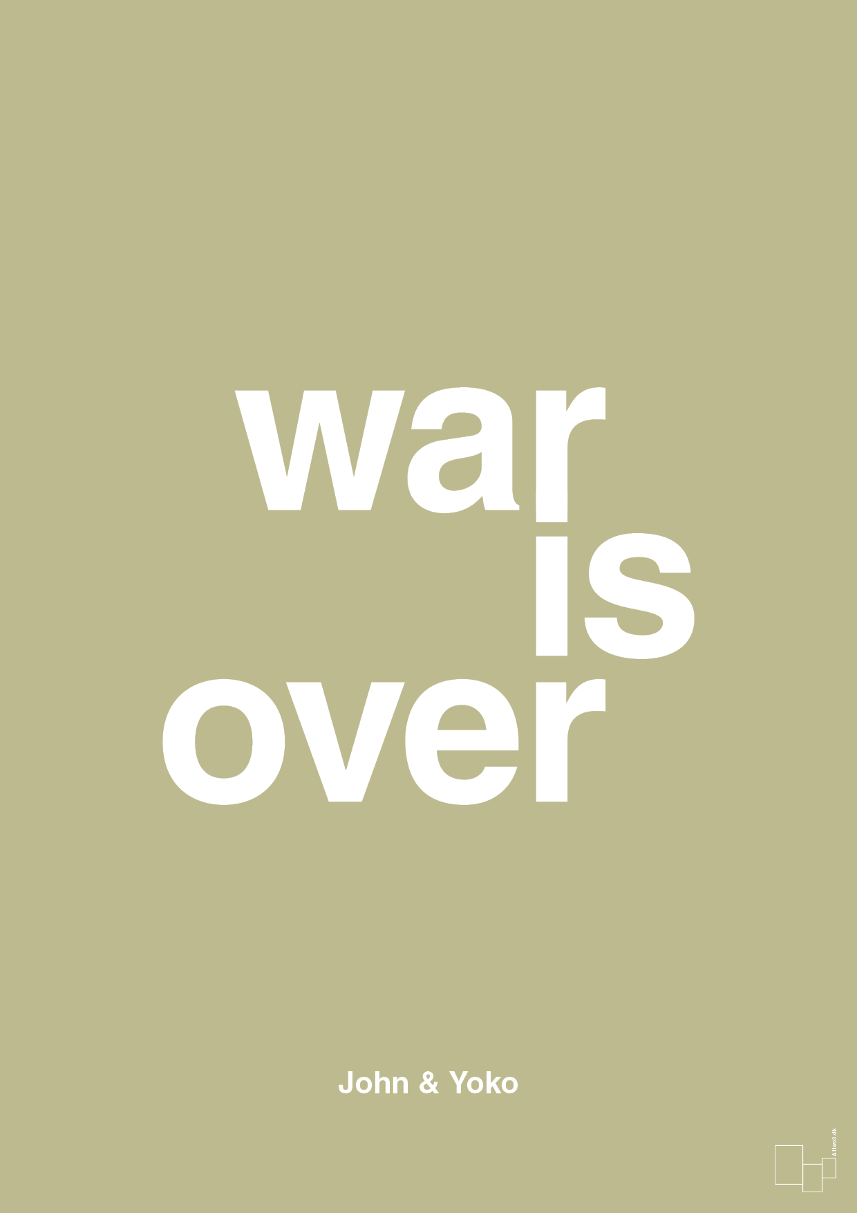 war is over - Plakat med Citater i Back to Nature