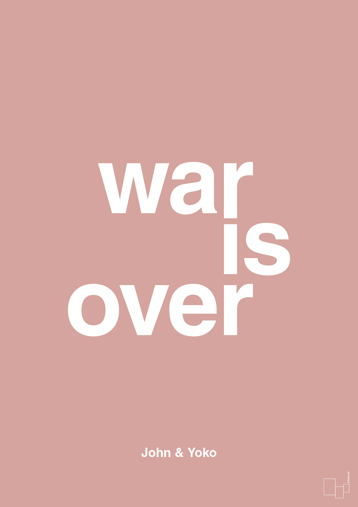 war is over - Plakat med Citater i Bubble Shell
