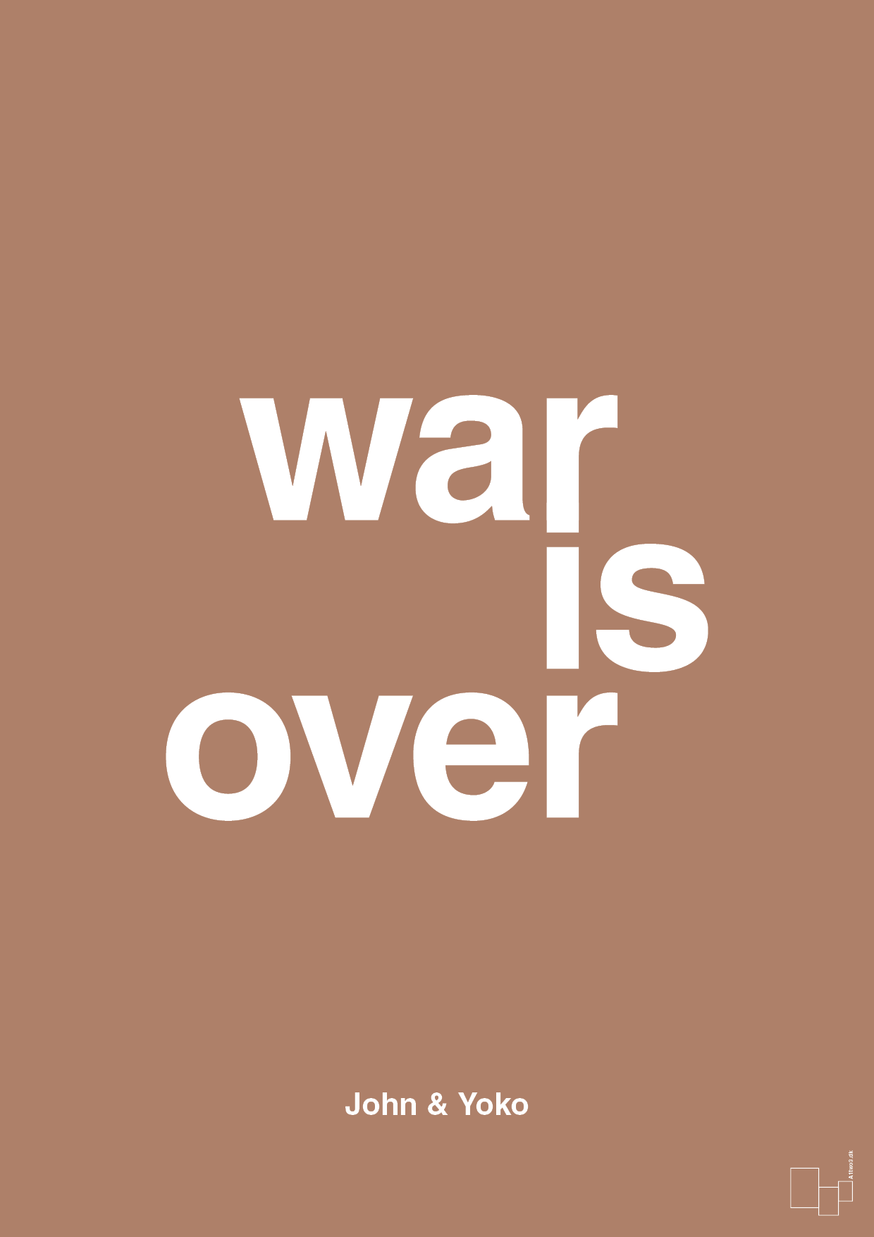 war is over - Plakat med Citater i Cider Spice