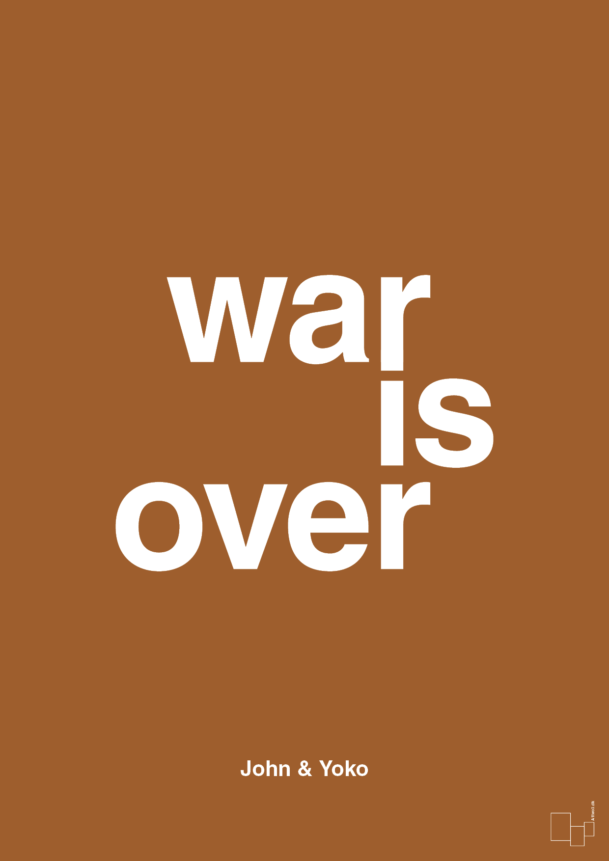 war is over - Plakat med Citater i Cognac
