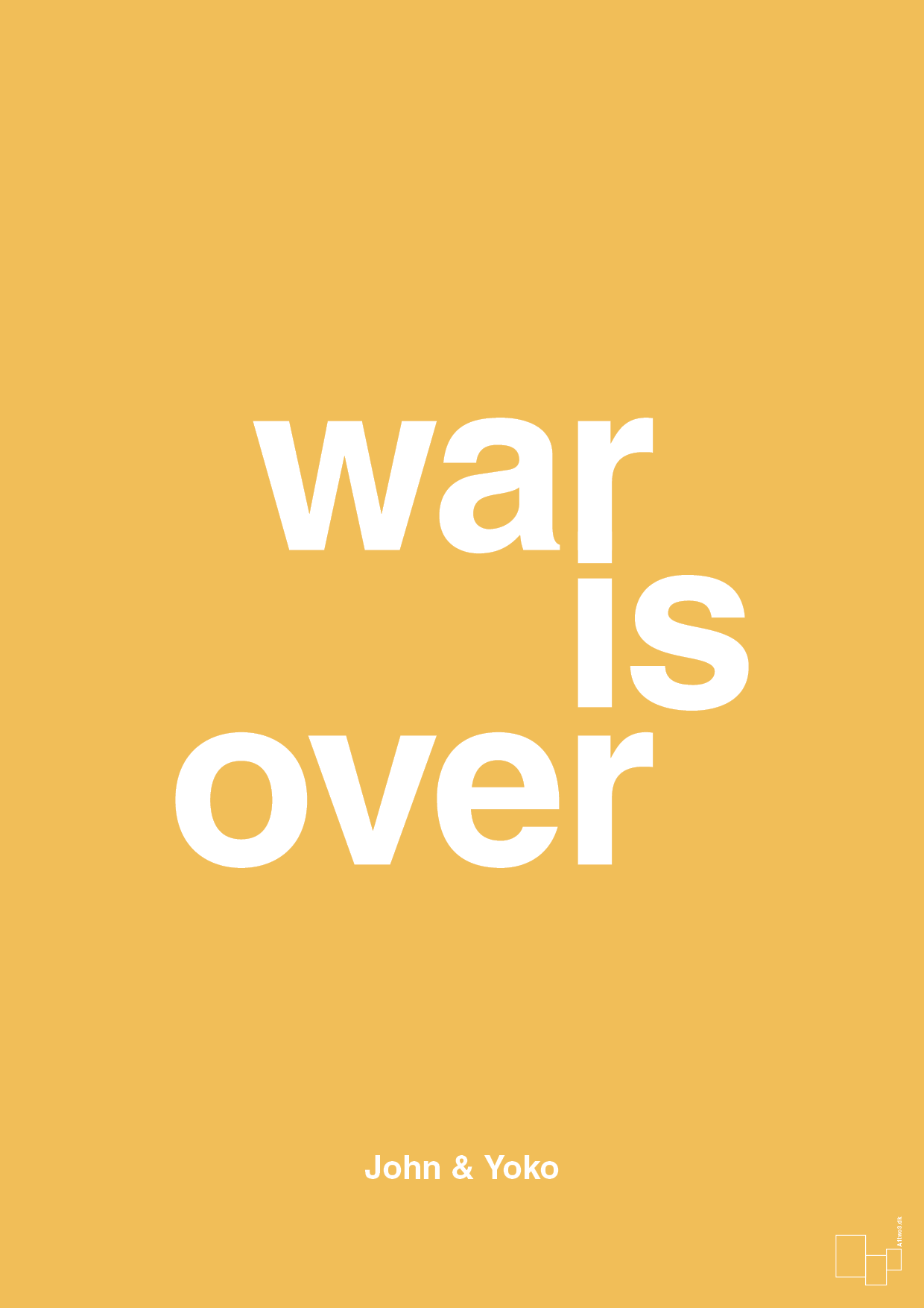 war is over - Plakat med Citater i Honeycomb