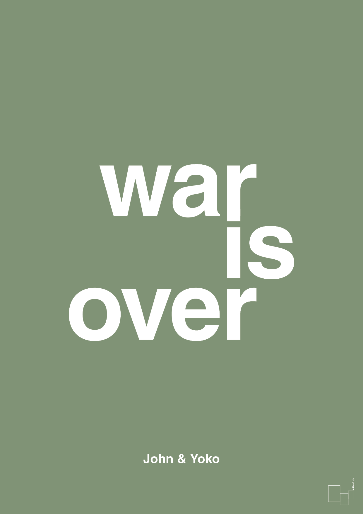 war is over - Plakat med Citater i Jade