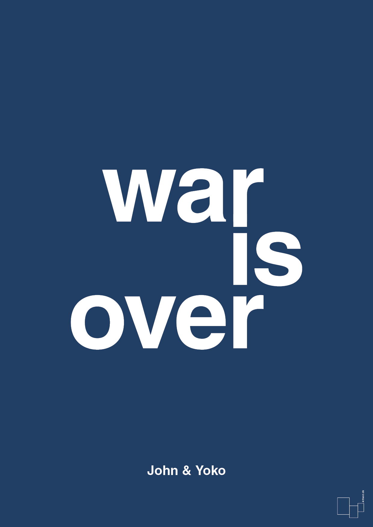 war is over - Plakat med Citater i Lapis Blue
