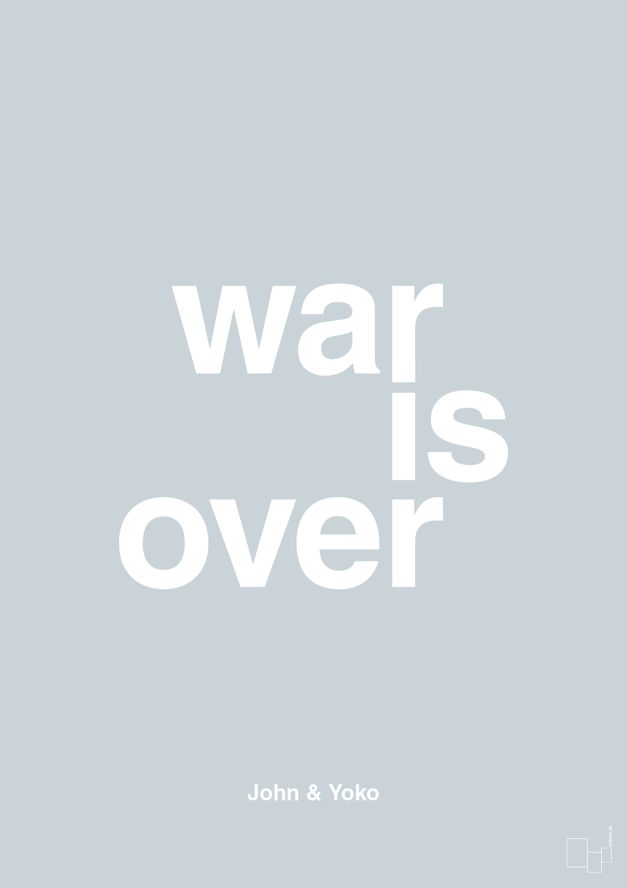 war is over - Plakat med Citater i Light Drizzle