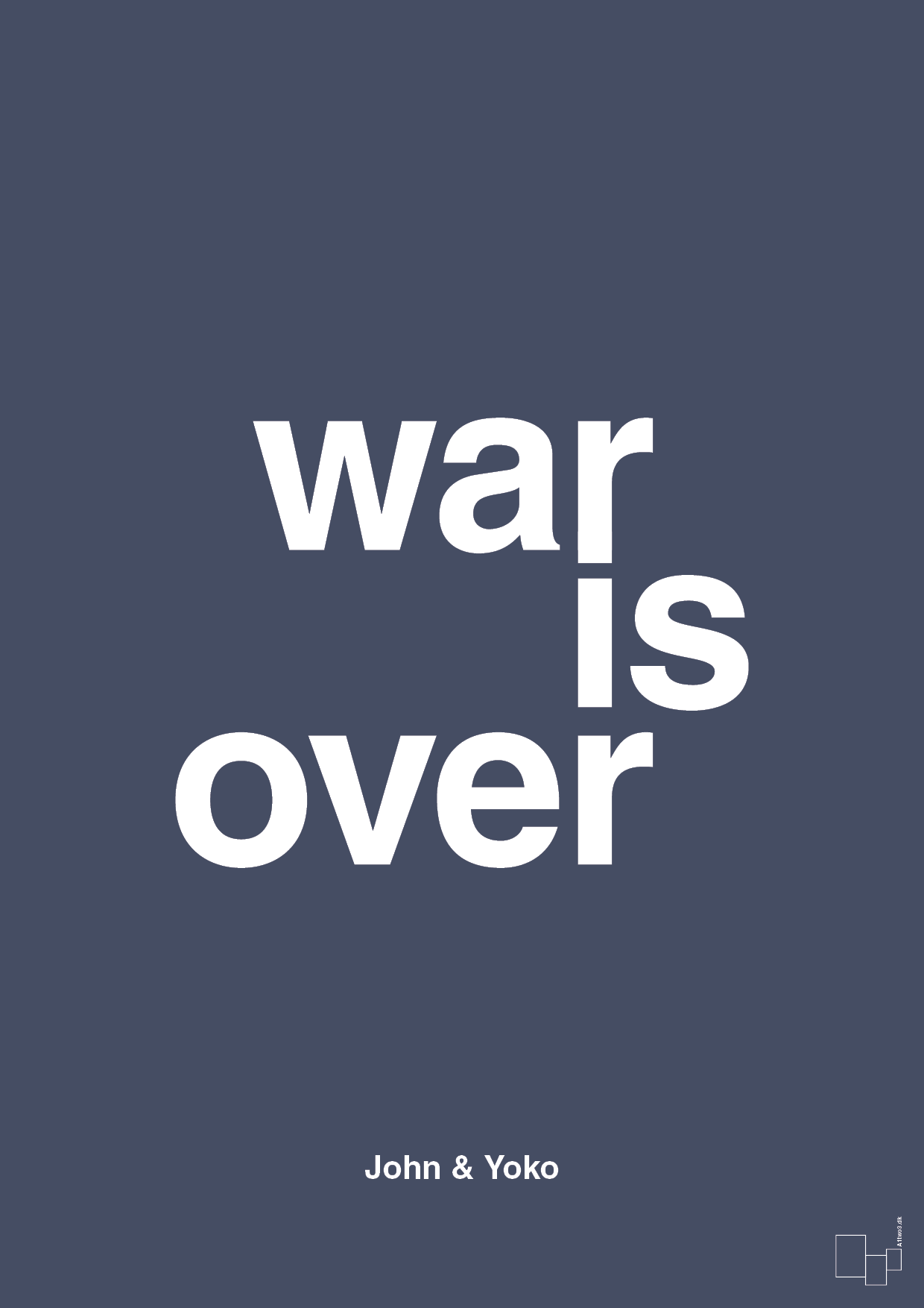 war is over - Plakat med Citater i Petrol