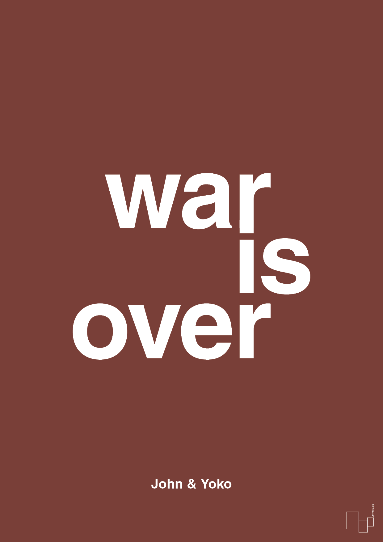war is over - Plakat med Citater i Red Pepper