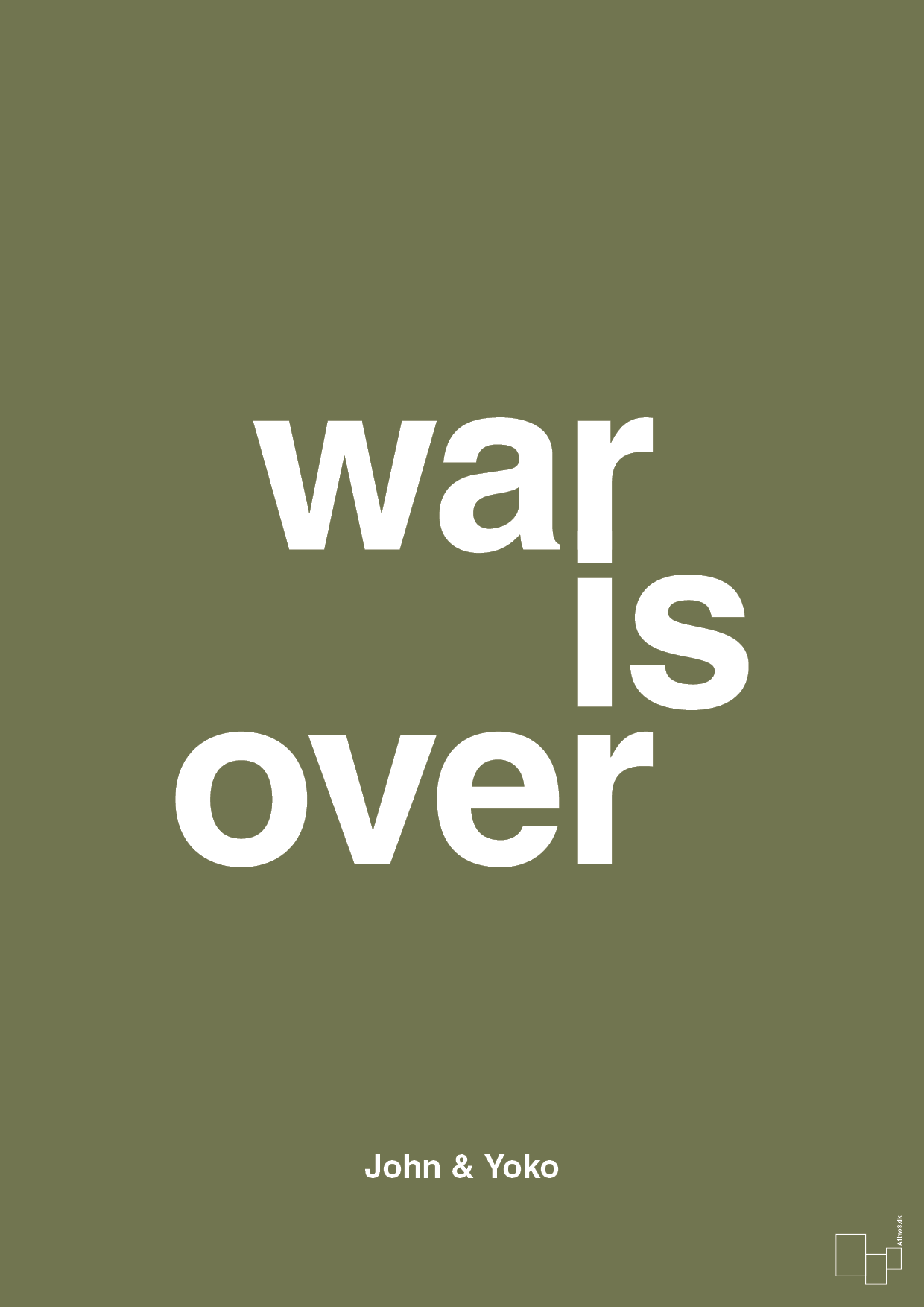war is over - Plakat med Citater i Secret Meadow