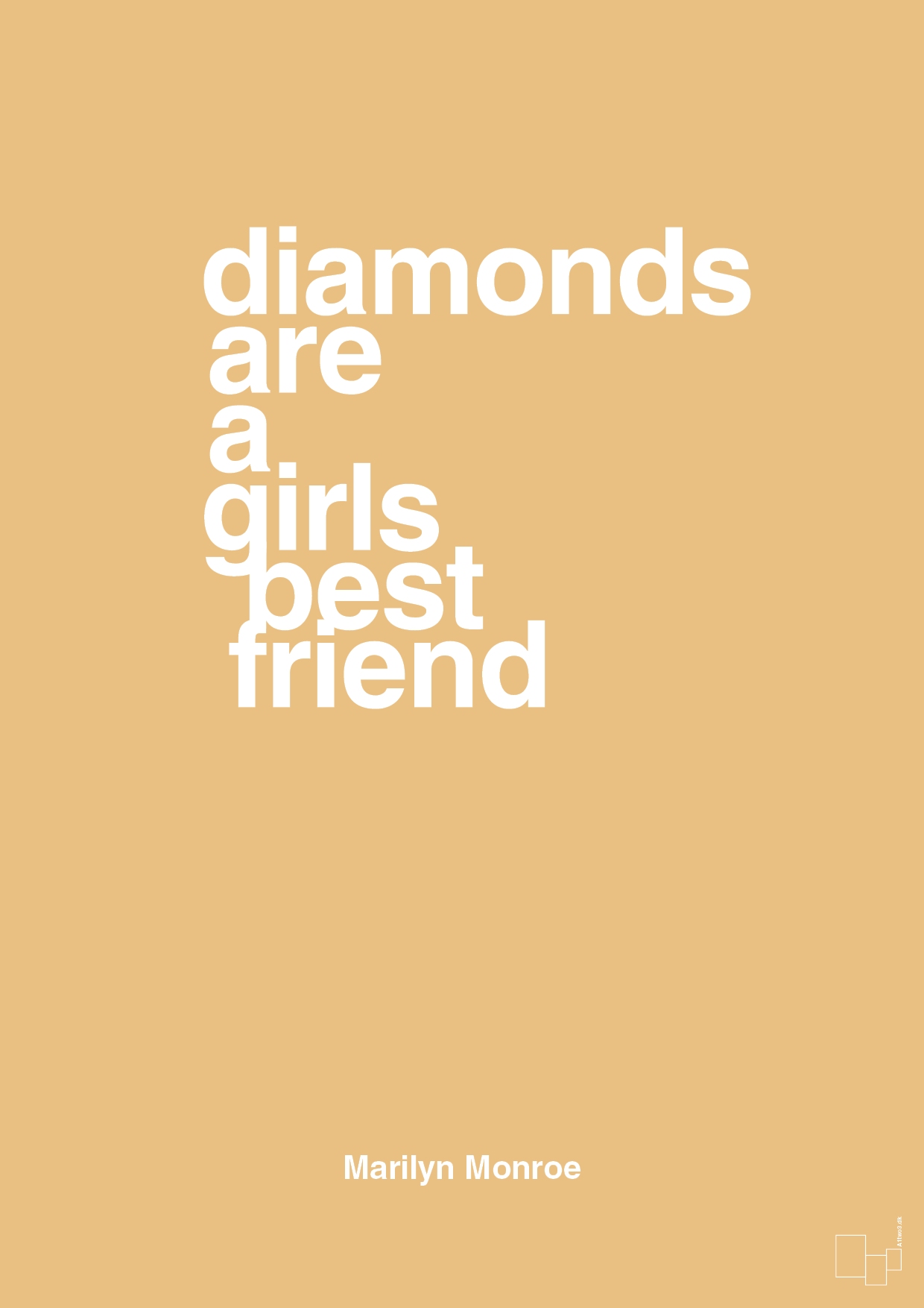 diamonds are a girls best friend - Plakat med Citater i Charismatic