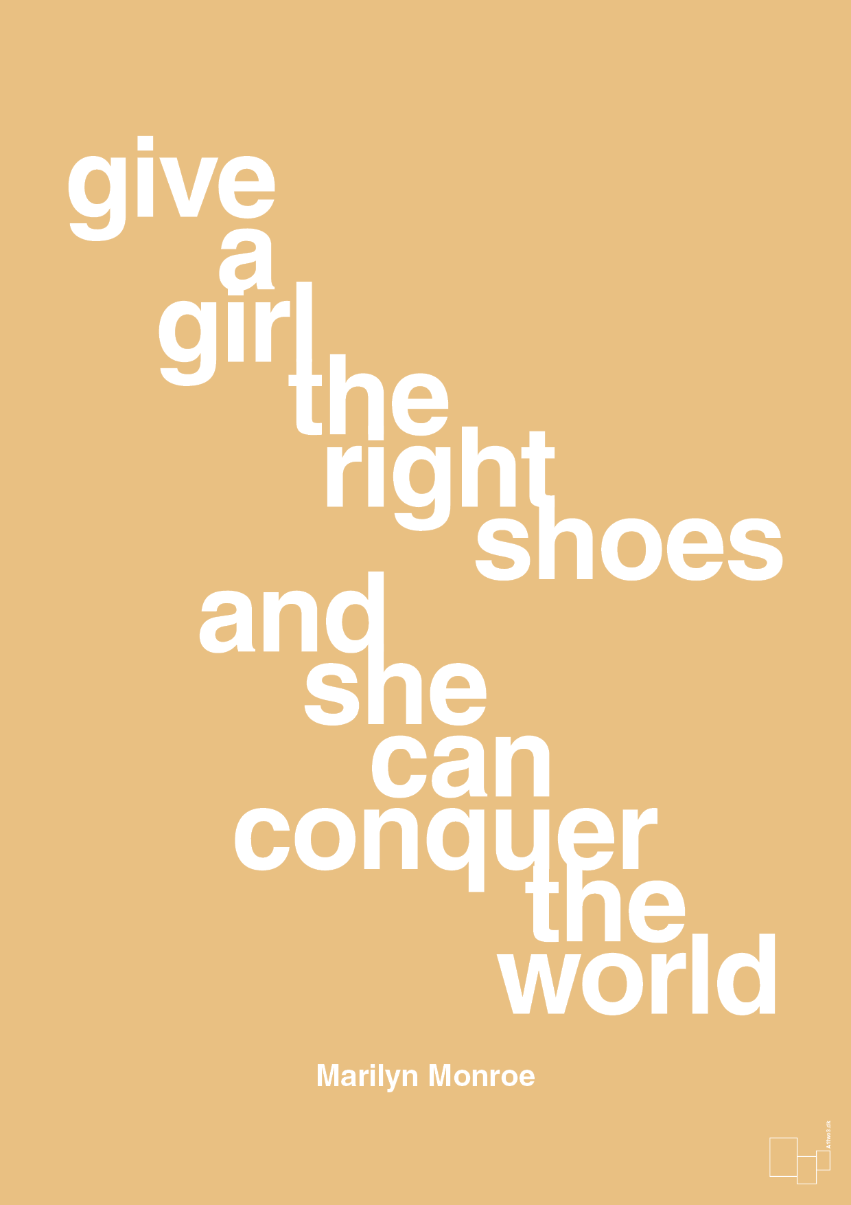 give a girl the right shoes and she can conquer the world - Plakat med Citater i Charismatic