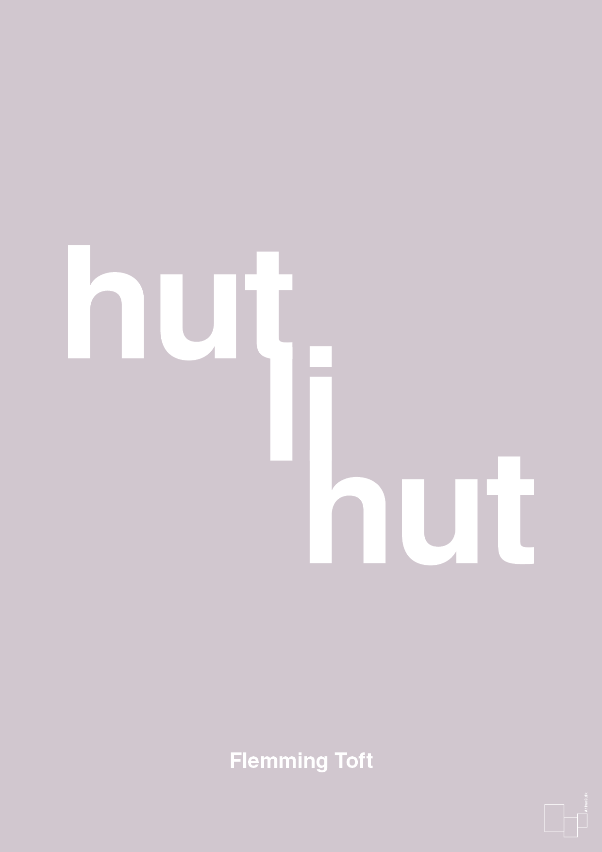 hutlihut - Plakat med Citater i Dusty Lilac