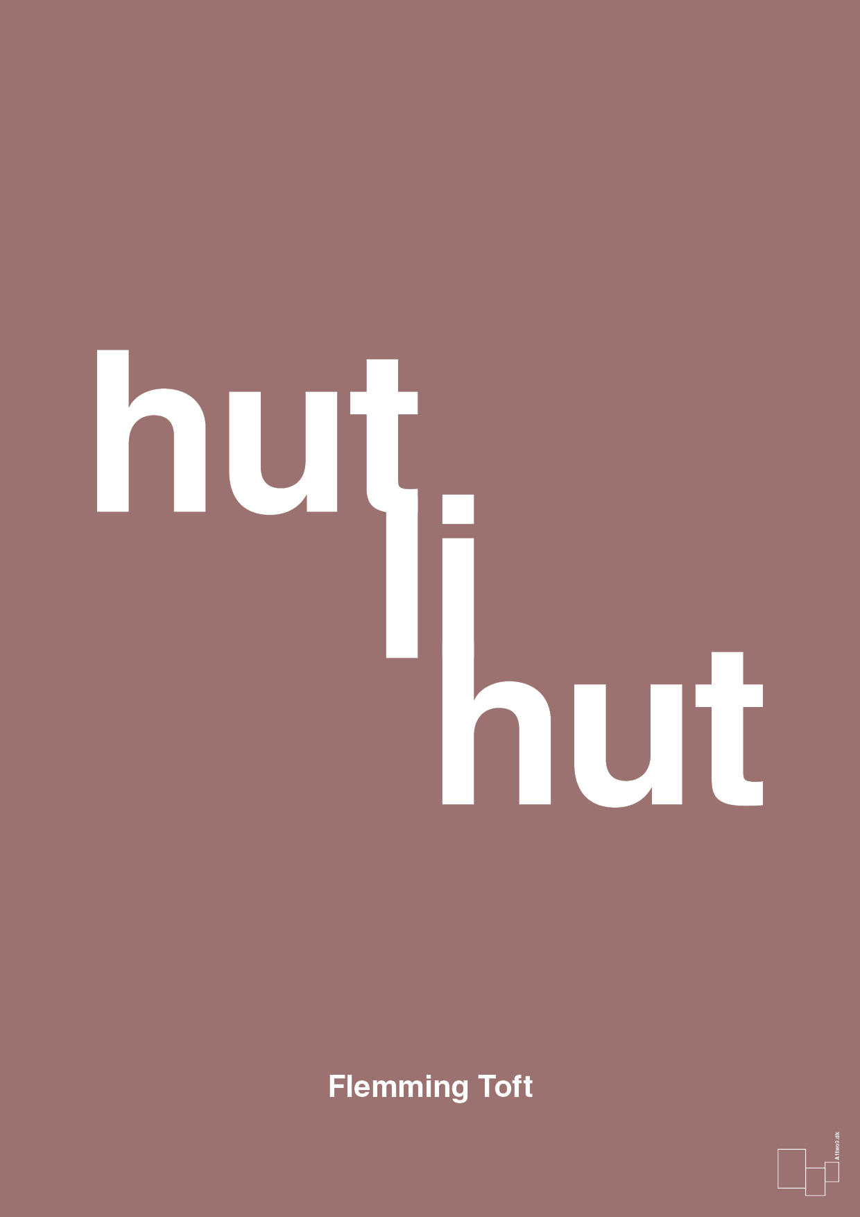 hutlihut - Plakat med Citater i Plum