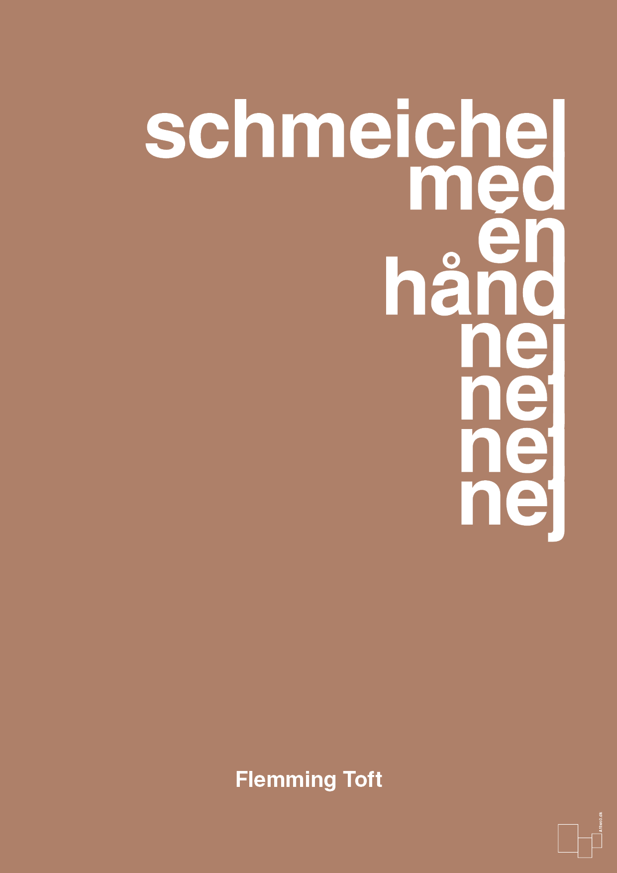 schmeichel med én hånd nej nej nej nej - Plakat med Citater i Cider Spice