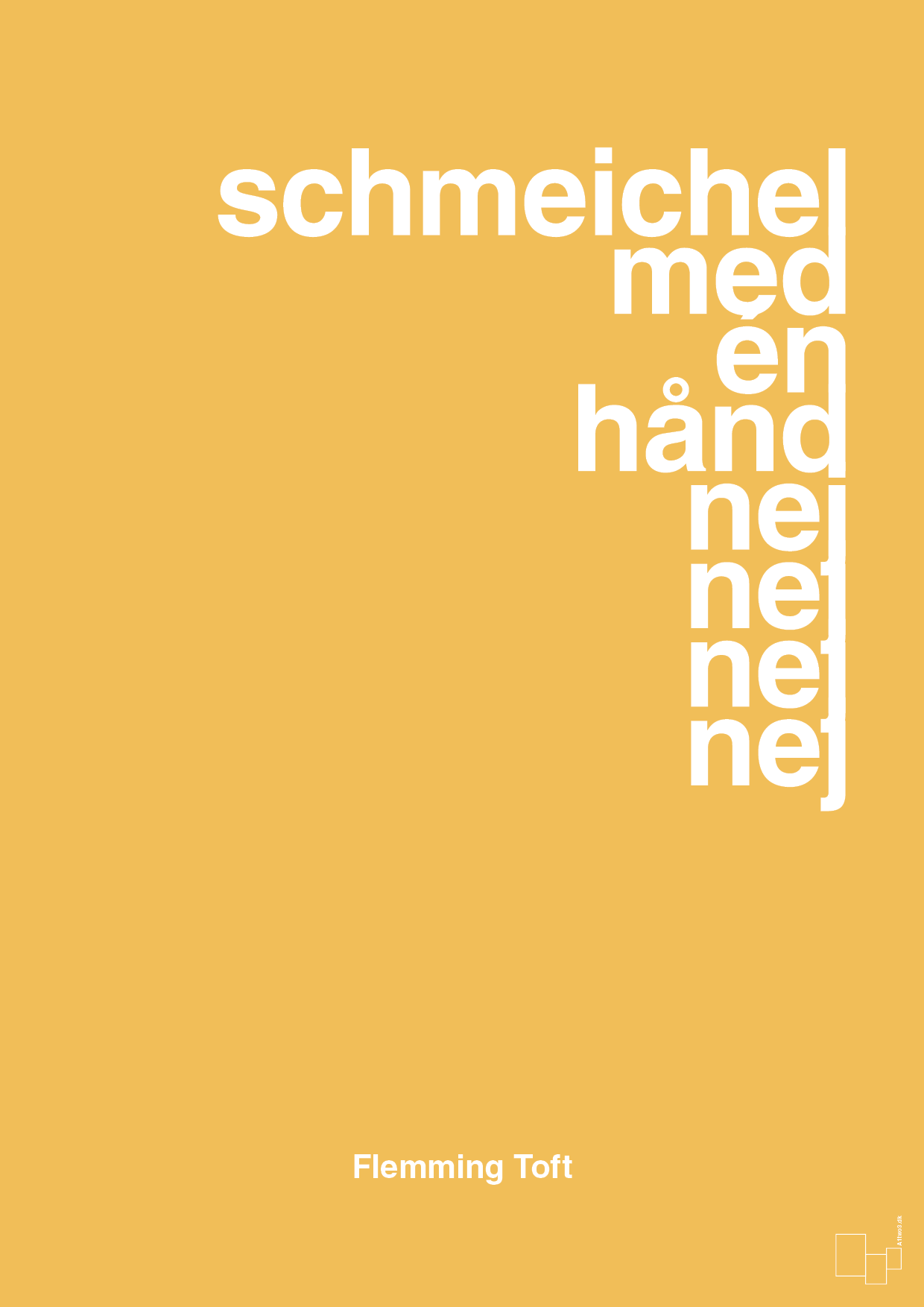 schmeichel med én hånd nej nej nej nej - Plakat med Citater i Honeycomb
