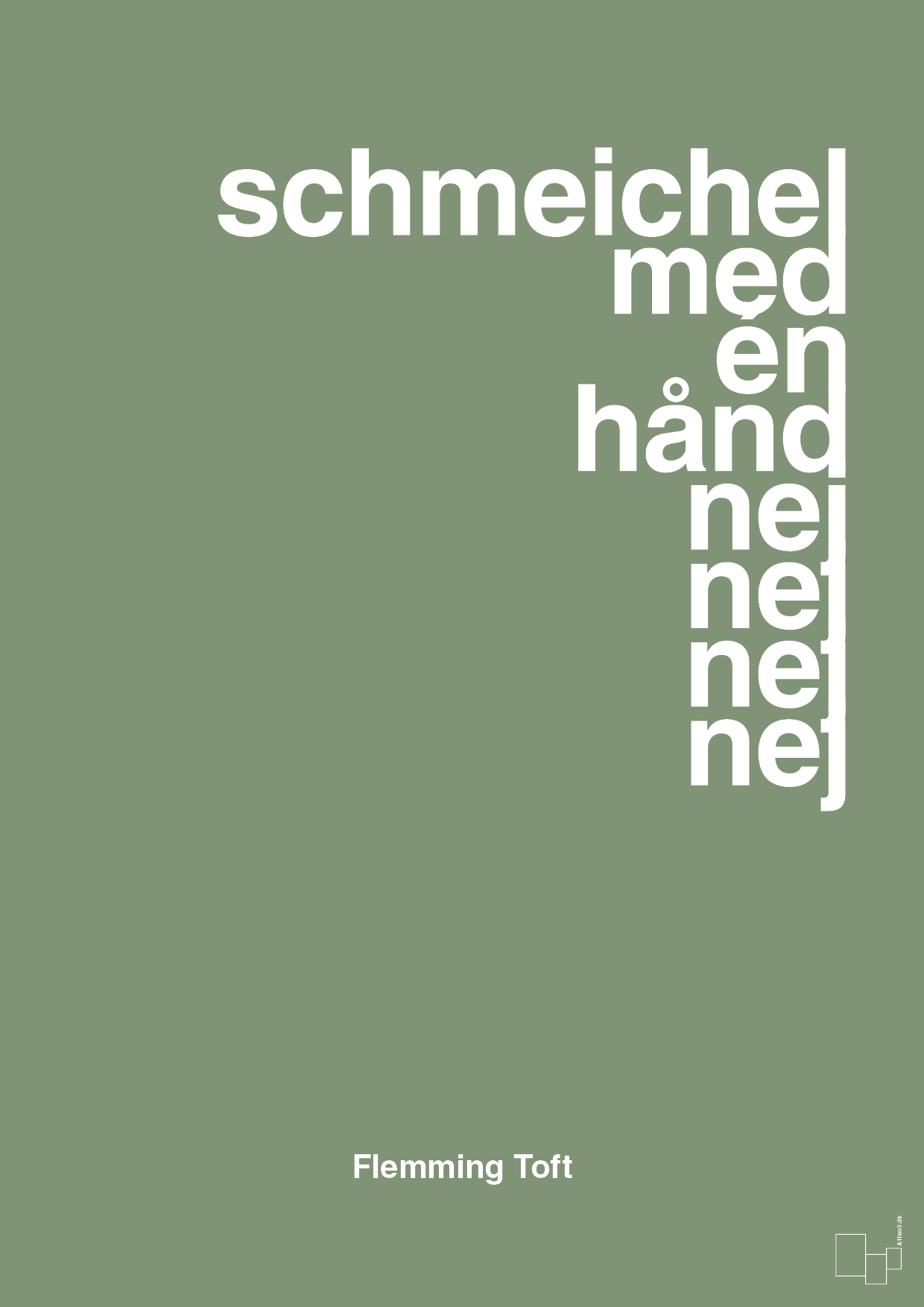 schmeichel med én hånd nej nej nej nej - Plakat med Citater i Jade