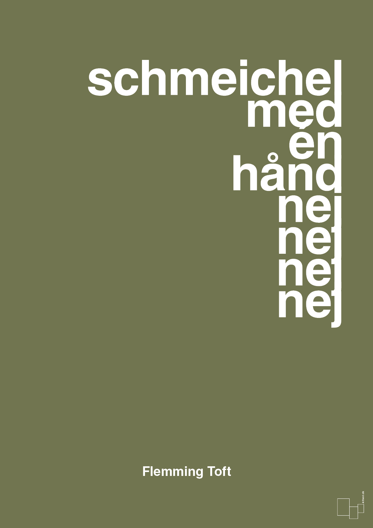 schmeichel med én hånd nej nej nej nej - Plakat med Citater i Secret Meadow