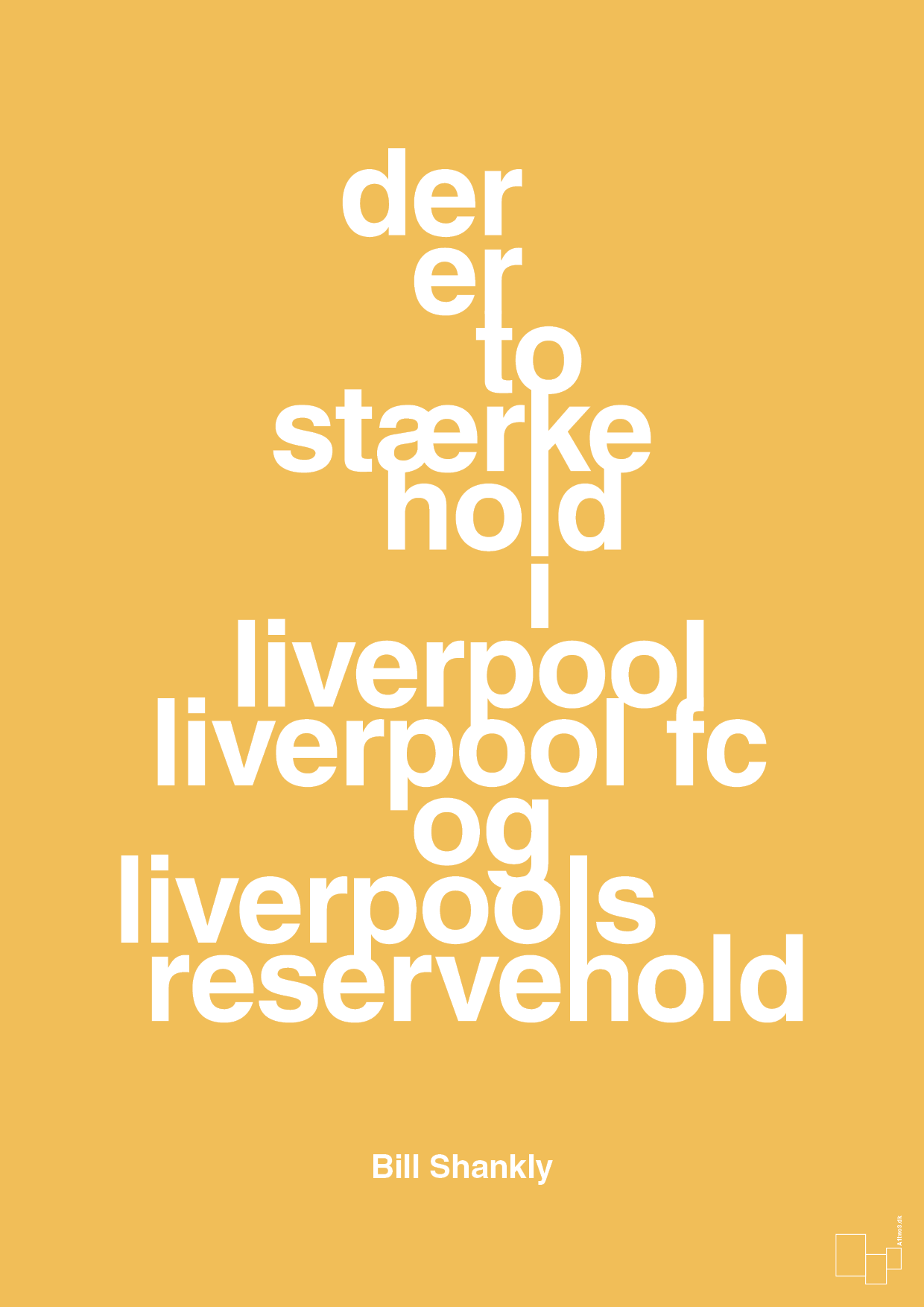 der er to stærke hold i liverpool liverpool fc og liverpools reservehold - Plakat med Citater i Honeycomb