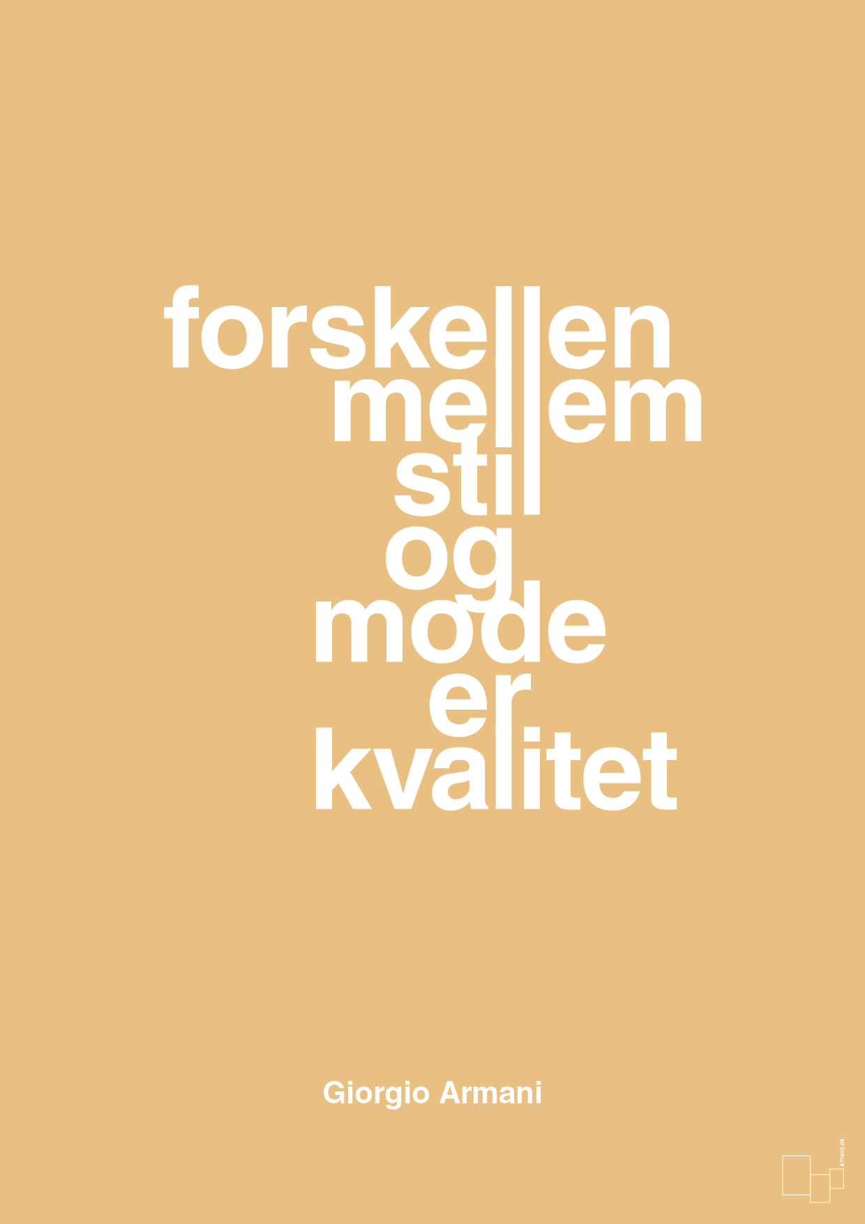 forskellen mellem stil og mode er kvalitet - Plakat med Citater i Charismatic