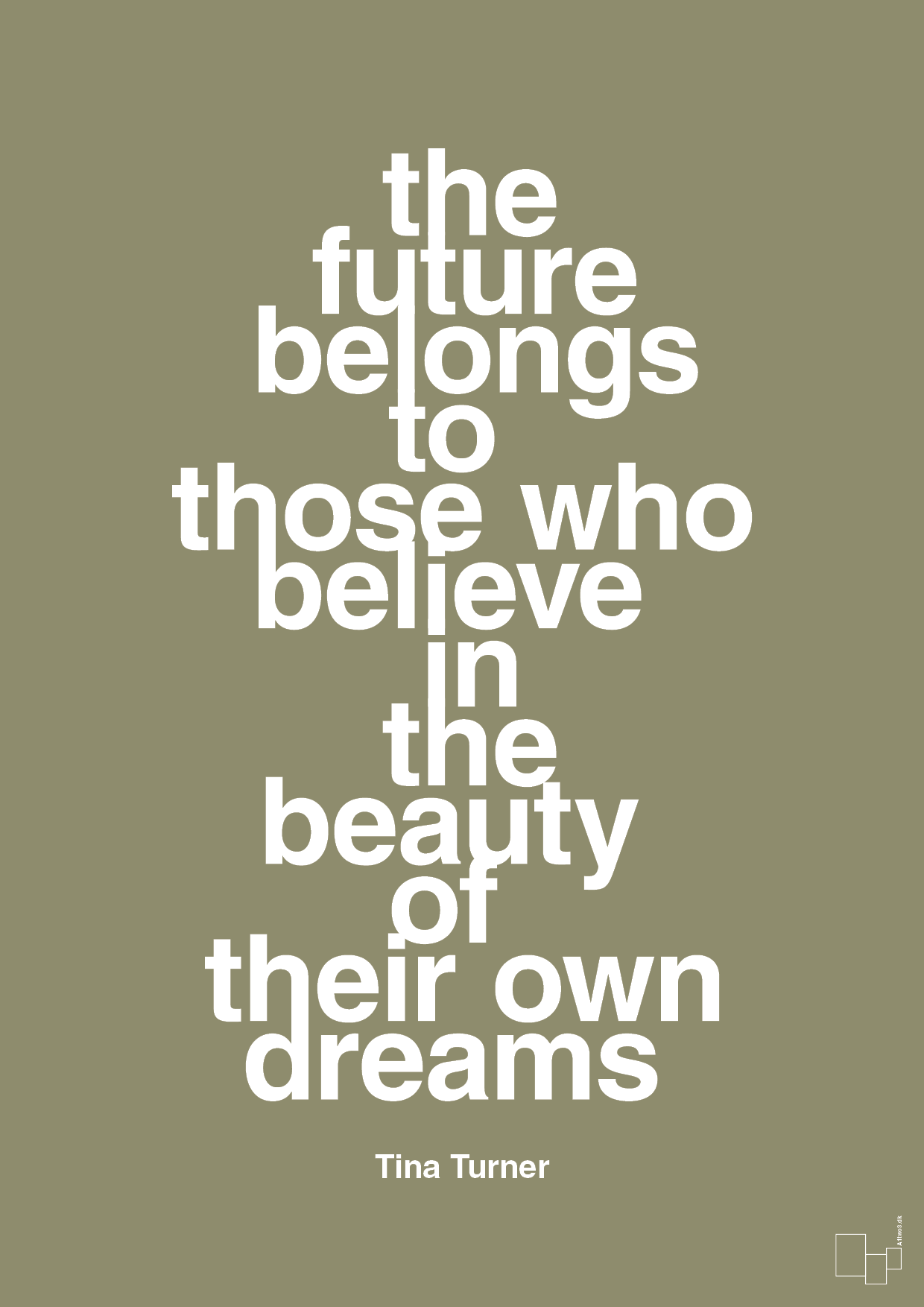 the future belongs to those who believe in the beauty of their own dreams - Plakat med Citater i Misty Forrest