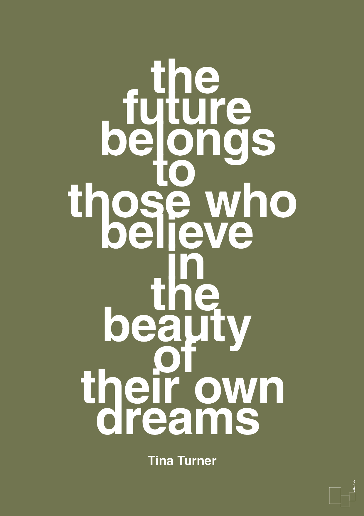 the future belongs to those who believe in the beauty of their own dreams - Plakat med Citater i Secret Meadow
