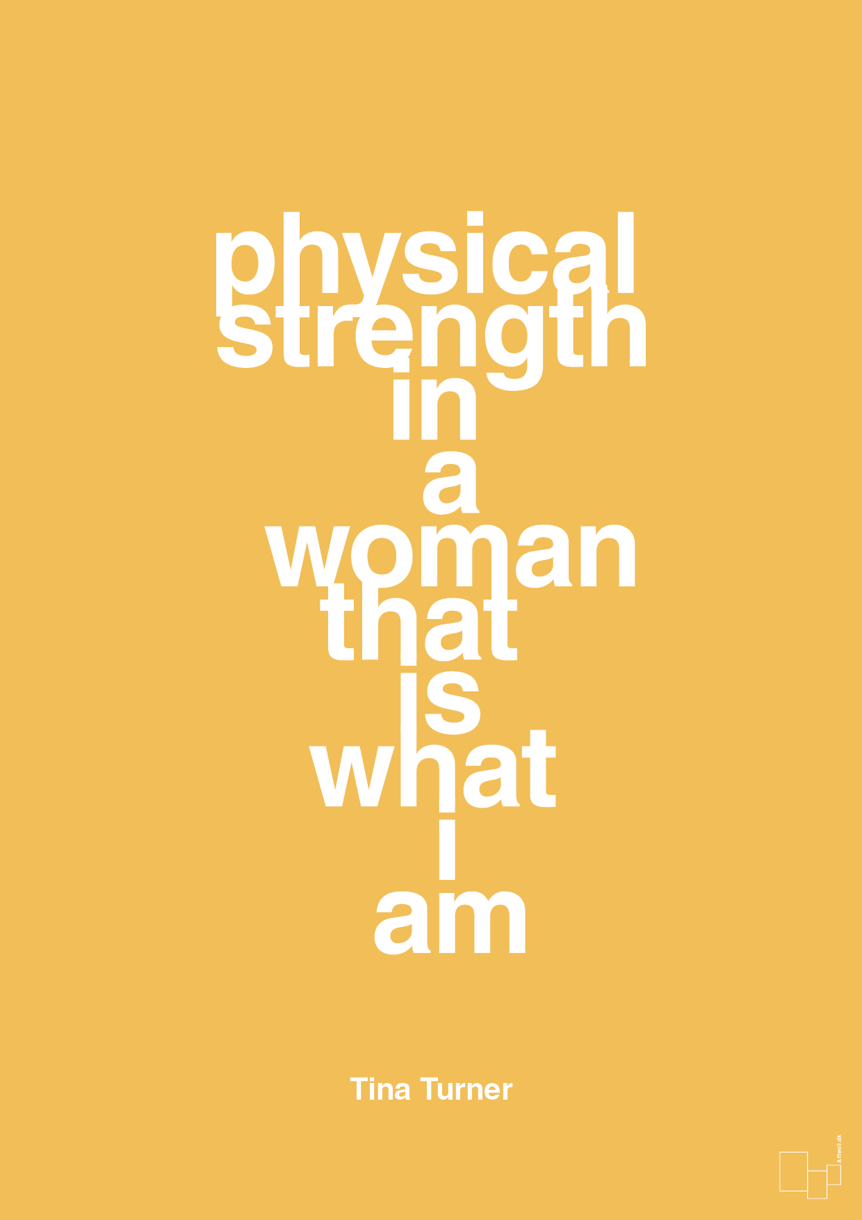 physical strength in a woman that’s what I am - Plakat med Citater i Honeycomb