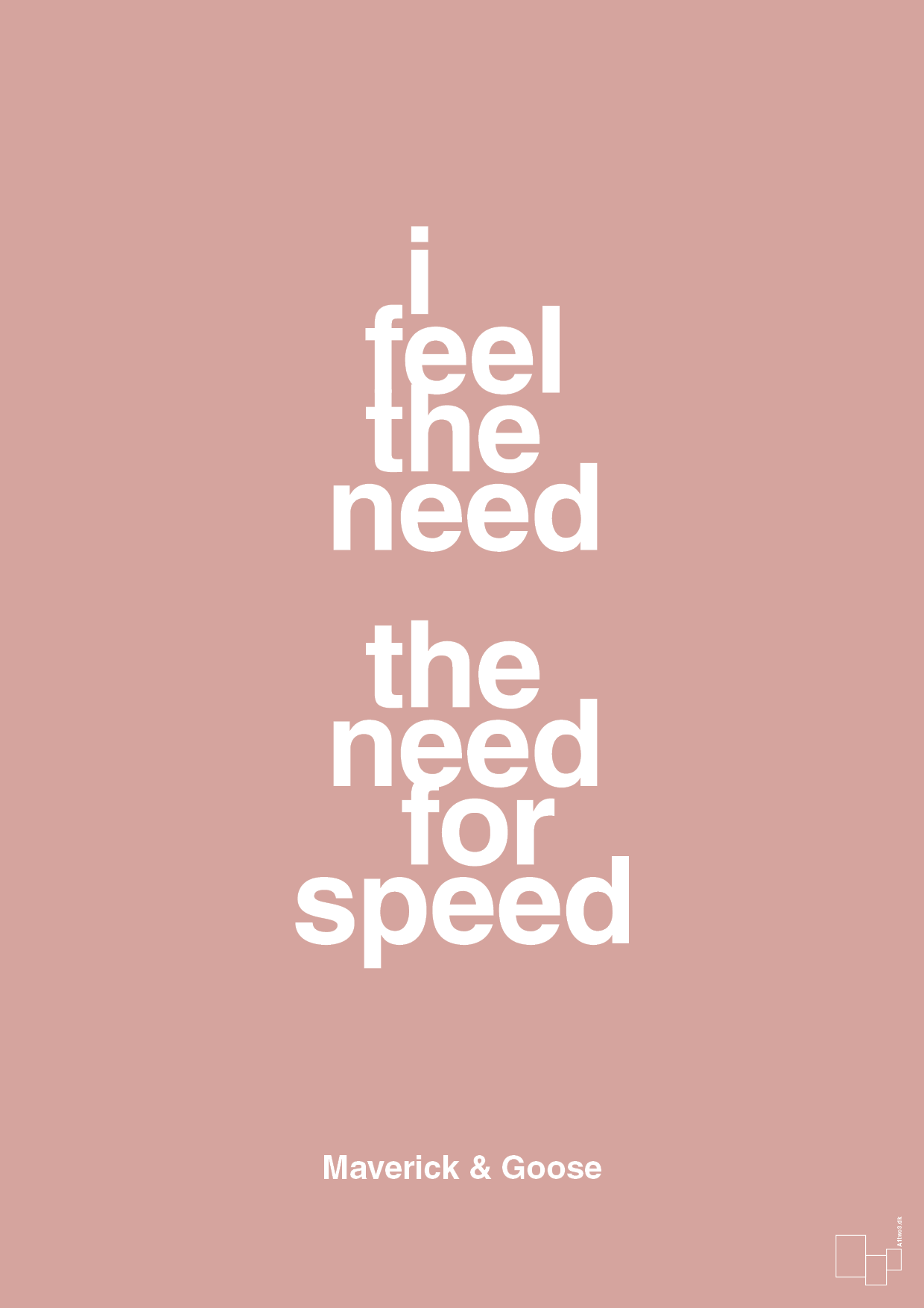 i feel the need the need for speed - Plakat med Citater i Bubble Shell