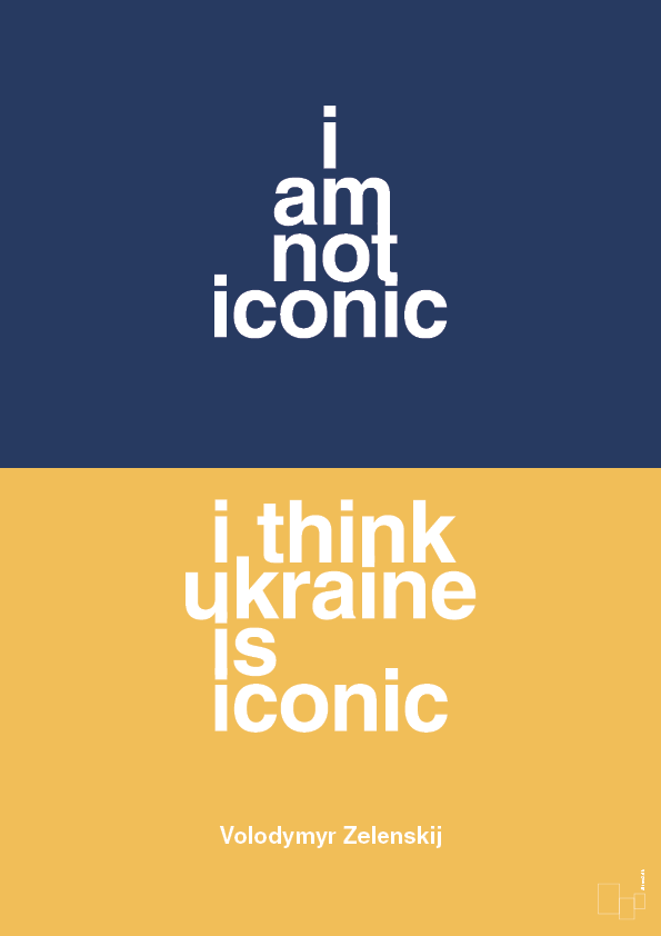 i am not iconic - Plakat med Citater