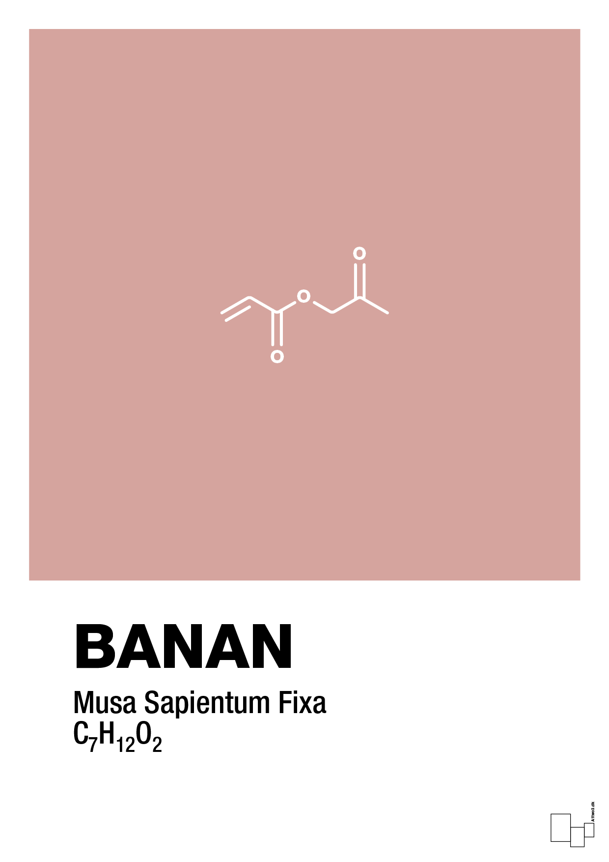 banan - Plakat med Videnskab i Bubble Shell